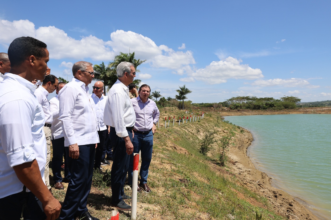 Luis Abinader durante su visita a Punta Bergantín el 18 de septiembre de 2026