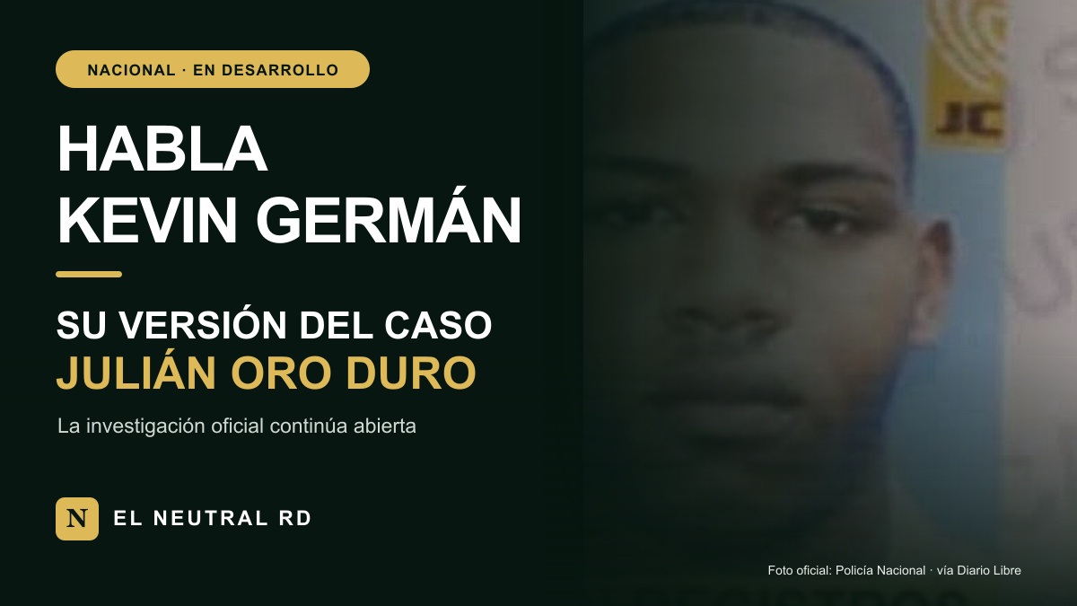 Kevin Germán, señalado por las autoridades en la investigación del caso Julián Oro Duro Kevin Germán, señalado por las autoridades en la investigación del caso Julián Oro Duro